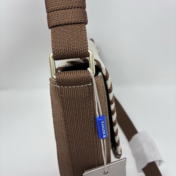 Rothy's The Saddle Bag Flat White $189 MSRP 6x9x7" Crossbody NWT - Picture 7 of 16